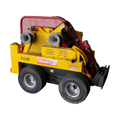Mini loader cable pusher